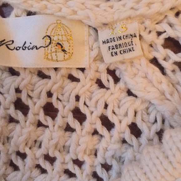 Women’s cream cardigan Anthropologie XS hoodie - Picture 6 of 6